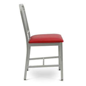 Mỹ Phong Cách Thương mại Nhà Hàng đồ nội thất chỗ ngồi bạc màu kim loại ghế ăn với đệm ghế - Product Image 5