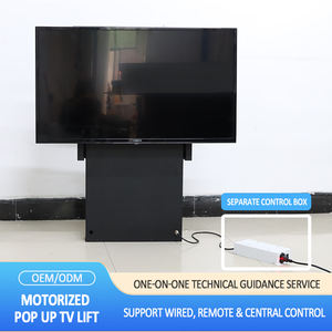 JGST – télécommande électrique personnalisée rotative à 180 degrés, <span class=keywords><strong>plafond</strong></span> <span class=keywords><strong>motorisé</strong></span> caché, meuble élévateur <span class=keywords><strong>TV</strong></span> pour <span class=keywords><strong>TV</strong></span> 32-<span class=keywords><strong>75</strong></span> <span class=keywords><strong>pouces</strong></span> - Product Image 4