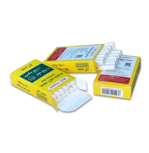 Craie blanche sans poussière Duc Thanh, 12 pièces/boîte, non toxique, carbonate de calcium, écriture fluide, effaçable facilement, vente en gros B2B - Product Image 1