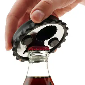 Customized Logo Shape Plastic ABS Wall Mount Beer Bottle Opener Brand Advertisement Cap Catcher for Promotional Party Supplies