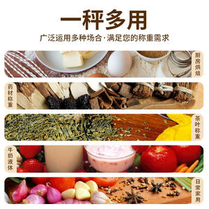 เครื่องชั่งครัวสแตนเลส 15 กก. เครื่องชั่งดิจิตอลพร้อมไฟแบ็คไลท์สำหรับการอบและการทำอาหาร - Product Image 2