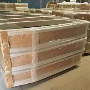 Гроб из массива павловнии в европейском стиле, 1920*650*580 мм, 5-слойное лаковое покрытие, для похоронных услуг и памятных мероприятий - Product Image 6