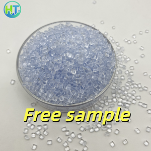 Partículas de Resina Plástica de Policarbonato Transparente Azul, Resistente al Calor hasta 150°C, Grado de Moldeo por Inyección, Alta Resistencia al Impacto - Product Image 1