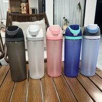 Aangepaste 2026 Zomer Nieuwe Heldere Frosted Plastic Waterfles Student Kinderen School Sport Drinken Vruchtensap Plastic Beker