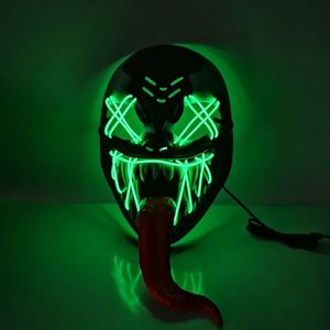 อุปกรณ์ประกอบฉากตัวการ์ตูนพลาสติกเรืองแสง LED สำหรับตกแต่งธีมฮาโลวีน หน้ากากปาร์ตี้ - Product Image 6