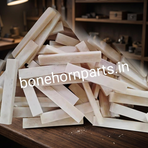 Pièces et accessoires de guitare de haute qualité en os non blanchi, finition polie, pour instruments à cordes M.S. EXPORT MS002 - Product Image 2