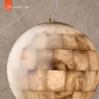 Lampe suspendue en albâtre espagnol pour hôtel, villa, salle à manger, hall d'entrée, salon, décoration