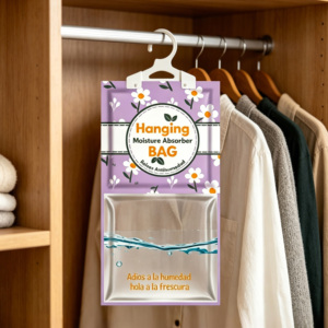 Sachets absorbants d'<span class=keywords><strong>humidité</strong></span> pour armoire à chaussures, <span class=keywords><strong>placard</strong></span> et penderie, <span class=keywords><strong>absorbeur</strong></span> d'<span class=keywords><strong>humidité</strong></span> suspendu pour aider à prévenir les odeurs de moisissure et l'<span class=keywords><strong>humidité</strong></span> - Product Image 2
