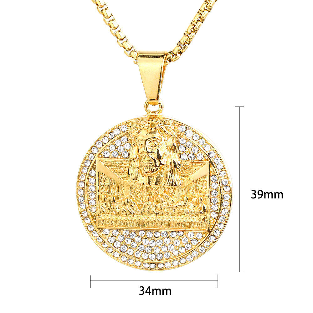 Gold Single Pendant Without Chain