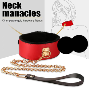 Kit de Bondage SM BDSM de 12 Piezas, Juego de Esposas Ajustables, Collar, Antifaz, Estimulador de Plumas, Material PU, Juguete para Adultos para Hombres y Mujeres - Product Image 2