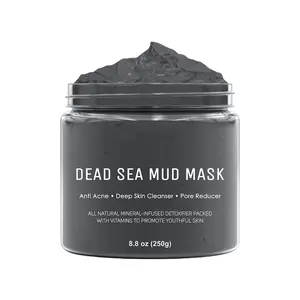 Private Label Natural Dead Sea Mud Gesichts maske für Akne, Mitesser