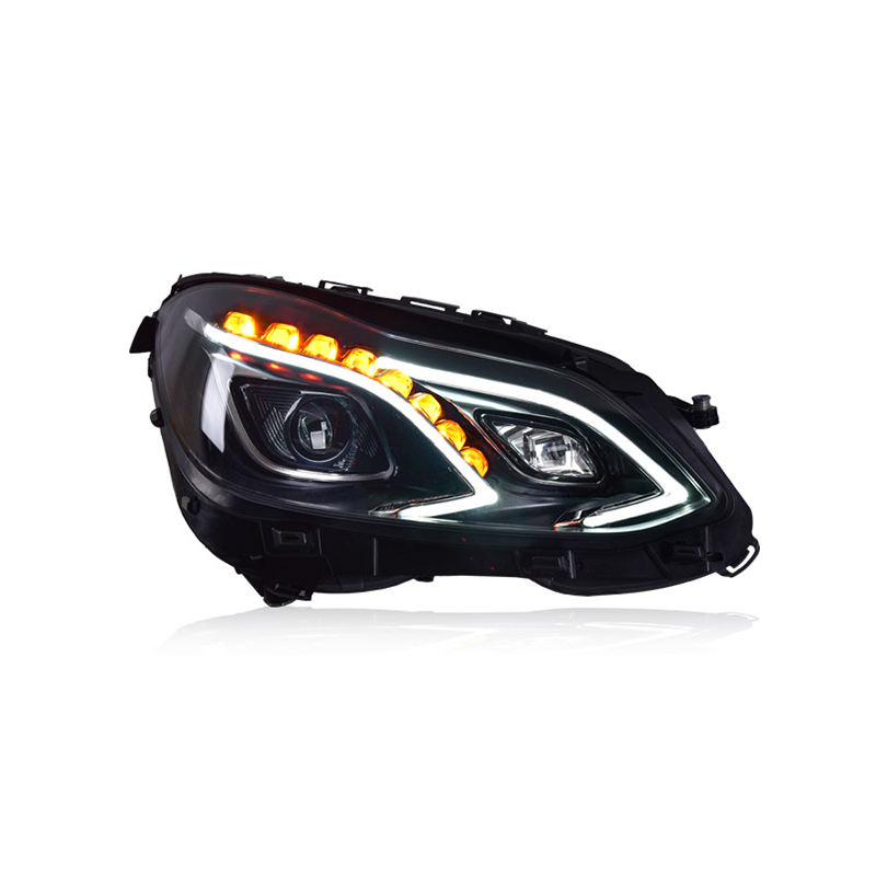 2013-2016 Benz W212 LED Headlights E200 E300 DRL Turn Signal High Beam Angel Eye Auto Accessories New Condition 36W