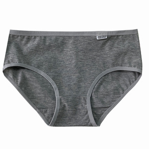<span class=keywords><strong>Ropa</strong></span> <span class=keywords><strong>Interior</strong></span> de Algodón para Mujer, Tallas L-3XL, Cintura Baja, Triangular, Color Liso, Bragas para Chicas, Venta al Por Mayor - Product Image 1