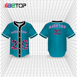 Camiseta de béisbol de diseño original, camiseta cosida de poliéster con estampado digital en malla con nombre de logotipo personalizado - Product Image 1