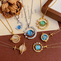 Nouvelle Série 2026 Dream Planet : Collier Délicat au Design de Niche, Luxe Léger, Mode, Bijoux en Acier Titane de Haute Qualité