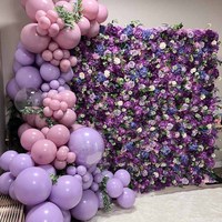 8ft X 8ft Roll up 3d 5d Rose Flowerwall Panneau de Fond Soie Artificielle Bourgogne Vin Rouge Fleur Mur pour Mariage Boutique Décor