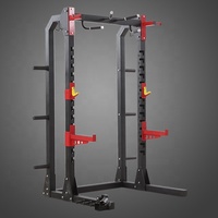 Machine Smith Commerciale de Musculation avec Banc de Musculation et Demi-Rack à Squats