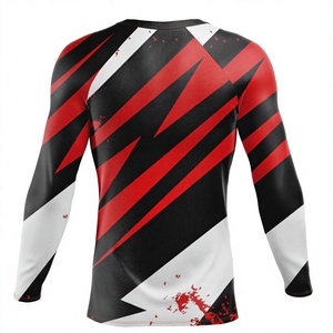 2025เสื้อรัดรูปแขนยาวสำหรับผู้ชาย BJJ Jiu Jitsu และการฝึกออกกำลังกาย - Product Image 2