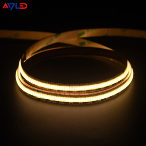 16.4Ft Copper DC24V COB Strip Light 528Chips 4000K Mini Cut 5M/Roll 10W Bedroom LED COB Light UL 8Mm No <b>Voltage</b> Drop LED Strips - Product Image 3
