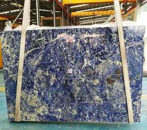 Dalle de marbre Azul Bahia de qualité supérieure, pierre naturelle à veines bleues pour la décoration des murs et des sols des halls d'hôtel, découpe sur mesure - Product Image 2