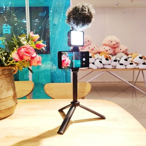 Kit d'enregistrement vidéo Selfie pour débutant avec Microphone, trépied de lumière vidéo, Kit de vlogging, accessoires de Studio <span class=keywords><strong>Photo</strong></span>, Kit de Blogging - Product Image 1