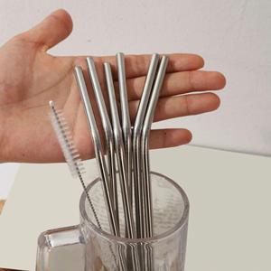Replacement Reusable Stainless Steel Metal <b>Straws</b> Drinking Cleaning Brush <b>Straws</b> for 40 oz <b>Stanleys</b> <b>Cup</b> Travel - Product Image 4