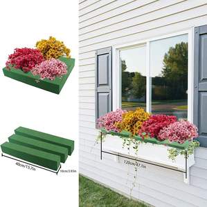 Fleurs en mousse florale <span class=keywords><strong>verte</strong></span> à la mousse d'roses mousse absorbante lainage et fermeture fleurs floraison et fermeture fleurs - Product Image 3