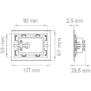 Ledvance Luz LED Empotrable para Escalones de 3W, 86mm, Aluminio, Luz Cálida/Natural/Fría, Ángulo de Haz de 120 Grados, Vida Útil de 25000 Horas - Product Image 3