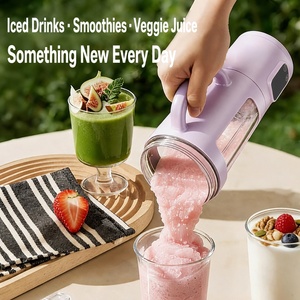 Mixeur Portable 700ML avec Contrôle Tactile, Écran LED Numérique, Extracteur de Jus Électrique, Préparateur de Smoothies et de Glace Pilée avec Paille pour l'Extérieur - Product Image 3