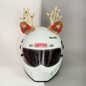 Serre-tête en forme de bois de <span class=keywords><strong>renne</strong></span> à paillettes pour fêtes de Noël, accessoires de décoration pour casque de <span class=keywords><strong>moto</strong></span> et de Noël - Product Image 4