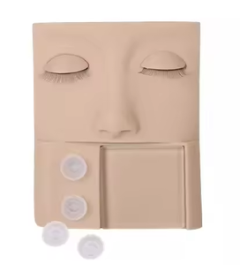 Silicone Mannequin <b>Head</b> <b>Training</b> Model for Eyelash Extension Practice False Lash Grafting - Product Image 6