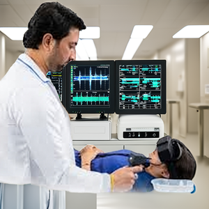 Neuro Equilibrium Video Nystagmography VNG System Digital Vestibular <b>Testing</b> <b>Equipment</b> 99.9% Accuracy Class II Hospital Plastic - Product Image 2