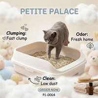 OEM Private Label Pasir Kucing Bentonit Pecah 0.5-1.2mm Sangat Menyerap Air Menggumpal Karbon Aktif Ramah Lingkungan Tanah Liat Hancur