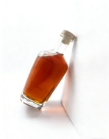 Bouteilles à liqueur carrées en verre transparent, 700 ml et 750 ml, de qualité supérieure, pour whisky et brandy, avec bouchon en liège artisanal – Vente chaude