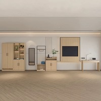 Maßgefertigte 5-Sterne Moderne Minimalistische Echtleder SEM Marke Hotel-Schlafzimmer-Sets Individuelle Abmessungen 2-Jahres-Garantie für Hotels