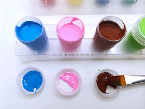 Coffret <span class=keywords><strong>de</strong></span> peinture à la tempera et <span class=keywords><strong>gouache</strong></span> lavable, non toxique, pour enfants - Product Image 6