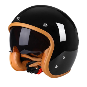 Certifié DOT 3/4 Retro Cruiser Casque Unisex Open Face Casques <span class=keywords><strong>Moto</strong></span> Toutes Saisons Matériau ABS Nouveau Dropshipping Disponible - Product Image 3
