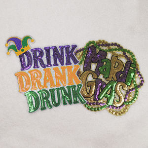 Parches de Lentejuelas Bordados con Letras y Lazo Grande, Diseño Personalizado con Corte Láser, para Carnaval, Mardi Gras, para Ropa - Product Image 4