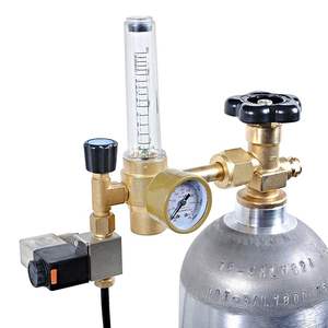 Alüminyum Solenoid valf Flowmeter metresi ile Modern Hydroponics yetiştirme odası karbon dioksit (CO2) regülatörü - Product Image 1