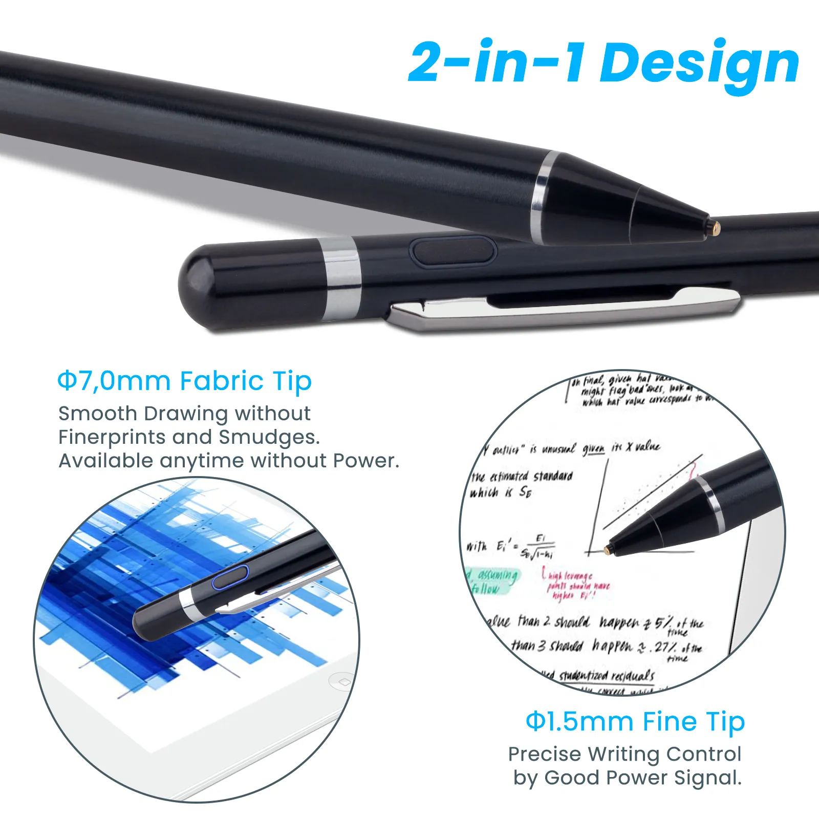 K811 Hot Sale Active Capacitive High Fine Precise Tip Stylus For Touch Screen Tablet Stylus Pens