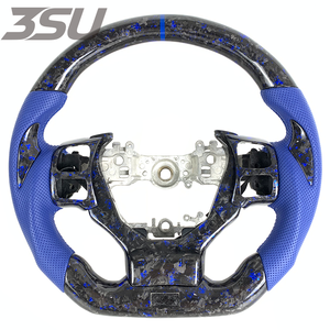 Volante Deportivo de Fibra de Carbono Forjado Personalizado para Interiores de Automóviles <span class=keywords><strong>Lexus</strong></span> <span class=keywords><strong>NX</strong></span> RCF <span class=keywords><strong>RX</strong></span> ES GS 2015 a 2026, Forrado en Cuero - Product Image 1