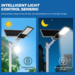 NanDe Chine Fabricant Gris Ip65 Étanche Extérieur <span class=keywords><strong>15w</strong></span> Mur Monté Led Solaire Lampadaire - Product Image 3