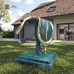 Decoración al aire libre personalizado exquisito metal fundido antiguo <span class=keywords><strong>Dali</strong></span> reloj <span class=keywords><strong>escultura</strong></span> <span class=keywords><strong>de</strong></span> bronce para la venta - Product Image 2
