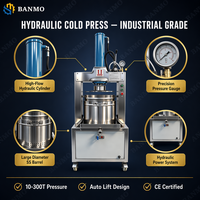 Presse hydraulique à froid BANMO 10-300 tonnes réglable en acier inoxydable 304 pour l'extraction de jus de fruits et légumes, presse à raisin industrielle CE
