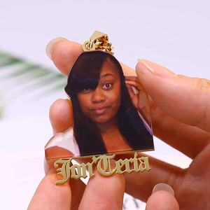 Collar con Colgante de Retrato Personalizado, Placa con Nombre de Personaje, Collares de Diseñador de Moda, Joyería con Foto Personalizada - Product Image 5