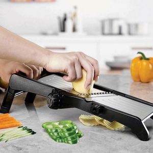 Kitchen Accessories Stainless Steel <b>Vegetable</b> Cutter <b>Chopper</b> Protective Kitchen Mandoline Slicer <b>for</b> Easy Fruit <b>Vegetable</b> - Product Image 1