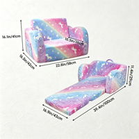 Canapé-lit pliable géant en mousse colorée pour enfants et bébés, idéal pour le salon