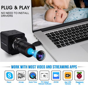 Elp tốc độ cao 260fps Webcam Hướng dẫn sử dụng ống kính Varifocal 1080P khung cao OV4689 cảm biến an ninh Zoom <span class=keywords><strong>USB</strong></span> Camera cho chuyển động tốc độ cao - Product Image 5
