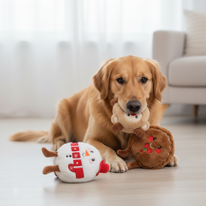 <span class=keywords><strong>Jouet</strong></span> en peluche <span class=keywords><strong>de</strong></span> Noël <span class=keywords><strong>pour</strong></span> <span class=keywords><strong>chien</strong></span> - Motifs Père Noël, Bonhomme <span class=keywords><strong>de</strong></span> neige, Renne, Sapin <span class=keywords><strong>de</strong></span> Noël avec couineur <span class=keywords><strong>pour</strong></span> chiens - Product Image 3