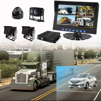 4 canaux 1080p Truck Special Vehicle CCTV MDVR GPS 4G WIFI Camera System Mobile DVR 7 Inch Monitor kit